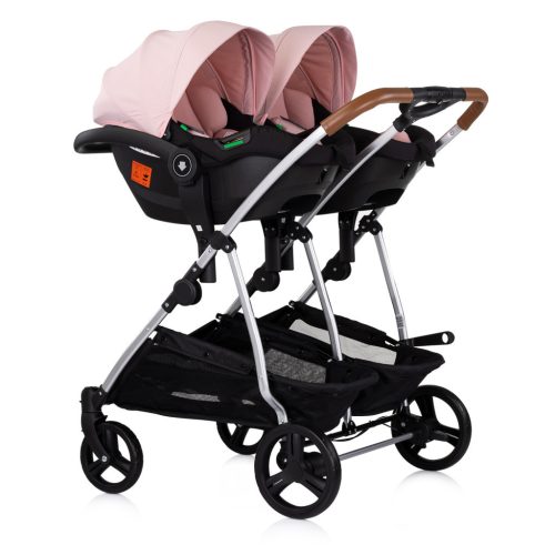 Chipolino Duo Smart iker babakocsi - Pink Marshmellow