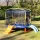 Chipolino Playground Trambulin 200 cm csúszdával, létrával - blue