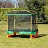 Chipolino Playground Trambulin 200 cm csúszdával, létrával - green
