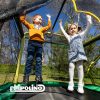 Chipolino Playground Trambulin 200 cm csúszdával, létrával - green