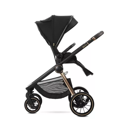 Lorelli Bianca 3az1-ben újszülött babakocsi Lorelli Aria Luxe hordozóval - Black (2 doboz)