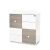 Lorelli Cupboard pelenkázó komód - White & Coffee ÚJ