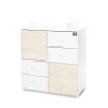 Lorelli Cupboard pelenkázó komód - White & Light Oak ÚJ