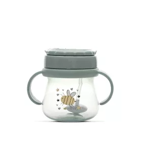 Baby Care szívószálas itató fogantyúval 250ml - Green