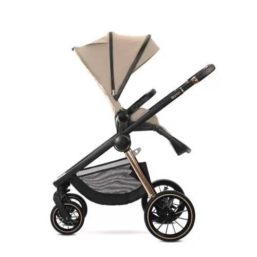 Lorelli Bianca 3az1-ben újszülött babakocsi Lorelli Aria Luxe hordozóval - Beige (2 doboz)