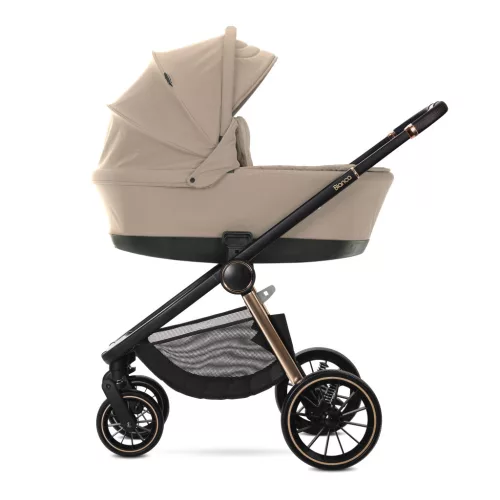 Lorelli Bianca 3az1-ben újszülött babakocsi Lorelli Aria Luxe hordozóval - Beige (2 doboz)