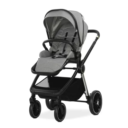 Lorelli Bianca 3az1-ben újszülött babakocsi Lorelli Aria Luxe hordozóval - Grey (2 doboz)