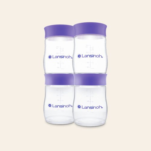 Lansinoh anyatejtároló palack fedéllel 160ml 4db