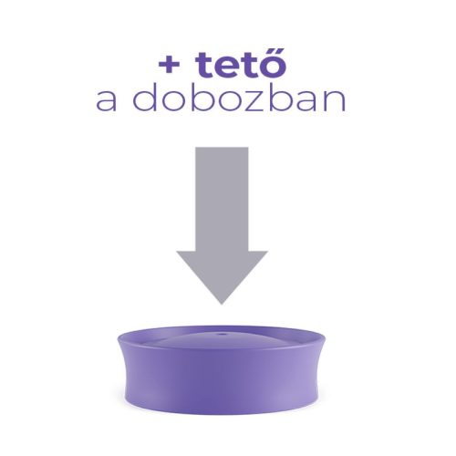 Lansinoh Cumisüveg közepes folyású etetőcumival + fedéllel, 240 ml