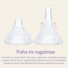 Lansinoh Cumisüveg közepes folyású etetőcumival + fedéllel, 240 ml