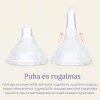 Lansinoh Cumisüveg közepes folyású etetőcumival + fedéllel, 240 ml