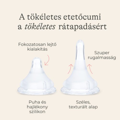 Lansinoh 2 db cumisüveg közepes folyású etetőcumival + 2 db fedéllel, 240 ml