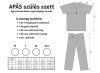 Apás szülészeti szett kék - XL