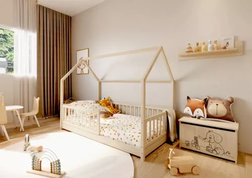 Timba Montessori Házikós gyermekágy - Borostyán