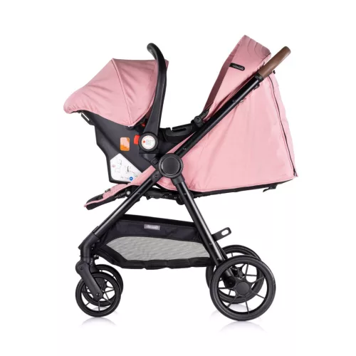 Chipolino Ultera 2 az 1-ben babakocsi + hordozó - Pink Marshmallow
