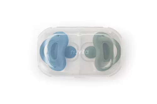 Nuvita Orthosoft Light 2db-os cumi szett 0+ - Powder Blue/Sage Green - 7052