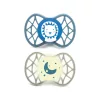 Nuvita Orthosoft Air55 2db-os cumi szett 0+ - Powder Blue/Sage Green - oroszlán/hold 70642