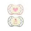 Nuvita Orthosoft Air55 2db-os cumi szett 0+ - English Rose/Sage Green - szív/hold 70642