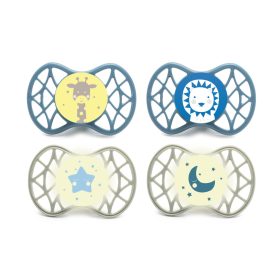   Nuvita Orthosoft Air55 4db-os cumi szett 0+ - Powder Blue/Sage Green - 70644 zsiráf, oroszlán, csillag, hold