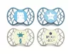 Nuvita Symmetric Air55 4db-os cumi szett 0+ - Powder Blue/Sage Green - 70654 tigris, csillag, zsiráf, dream big