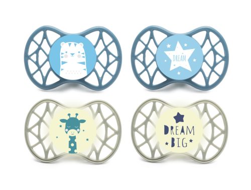 Nuvita Symmetric Air55 4db-os cumi szett 0+ - Powder Blue/Sage Green - 70654 tigris, csillag, zsiráf, dream big