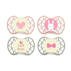   Nuvita Symmetric Air55 4db-os cumi szett 0+ - English Rose/Sage Green - 70654 szív, nyuszi, good night, masni