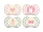 Nuvita Symmetric Air55 4db-os cumi szett 0+ - English Rose/Sage Green - 70654 szív, nyuszi, good night, masni