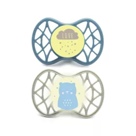   Nuvita Orthosoft Air55 2db-os cumi szett 6+ - Powder Blue/Sage Green - felhő/maci 70842