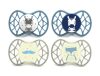 Nuvita Orthosoft Air55 4db-os cumi szett 6+ - Powder Blue/Sage Green - 70844 zebra, bajusz, róka