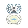 Nuvita Symmetric Air55 2db-os cumi szett 6+ - Powder Blue/Sage Green - zebra/bajusz 70852