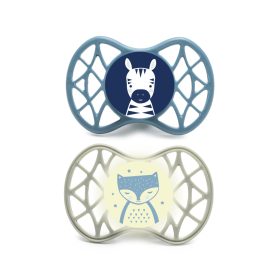   Nuvita Symmetric Air55 2db-os cumi szett 6+ - Powder Blue/Sage Green - zebra/róka 70852