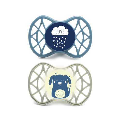 Nuvita Symmetric Air55 2db-os cumi szett 6+ - Powder Blue/Sage Green - felhő/kutya 70852