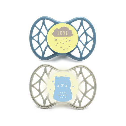Nuvita Symmetric Air55 2db-os cumi szett 6+ - Powder Blue/Sage Green - felhő/maci 70852