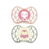 Nuvita Symmetric Air55 2db-os cumi szett 6+ - English Rose/Sage Green - panda/pingvin 70852