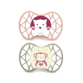   Nuvita Symmetric Air55 2db-os cumi szett 6+ - English Rose/Sage Green - cica/majom 70852