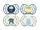 Nuvita Symmetric Air55 4db-os cumi szett 6+ - Powder Blue/Sage Green - 70854 felhő, kutya, maci