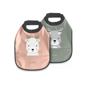   Nuvita 2db-os vízálló előke - English Rose/Sage Green 4371