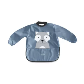 Nuvita vízálló ujjas előke - Powder Blue 4372