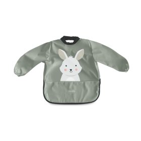 Nuvita vízálló ujjas előke - Sage Green 4372