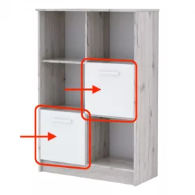 Todi Bee ajtó nyitott polcos szekrényhez (2 db)