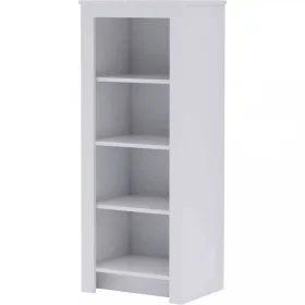   Todi White Bunny keskeny nyitott polcos szekrény (140 cm magas)