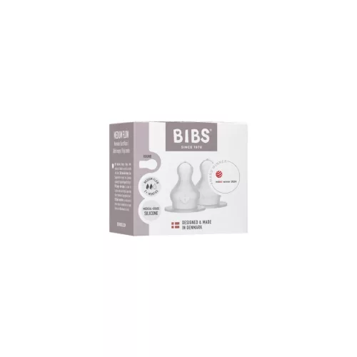 BIBS Szilikon cumifej cumisüveghez közepes áramlású (2 db)