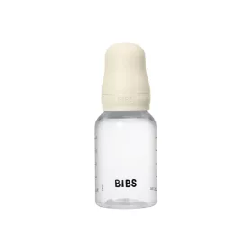 BIBS Cumisüvegszett natúr kaucsuk cumifejjel - Krémfehér