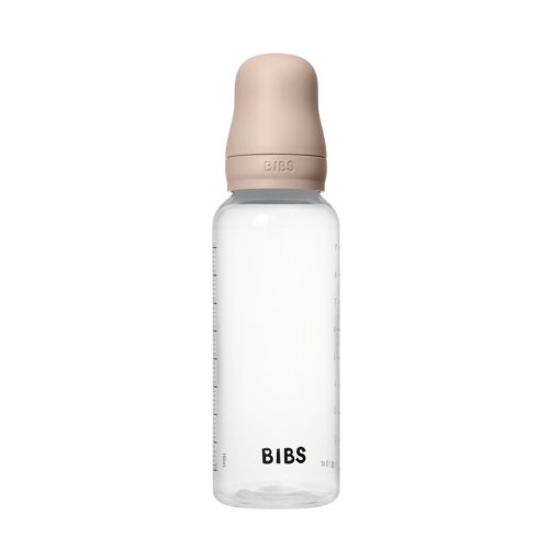 BIBS cumisüvegszett (Púderrózsaszín) 270 ml - natúr kaucsuk cumifejjel