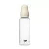 BIBS Cumisüvegszett 270 ml szilikon cumifejjel - Krémfehér