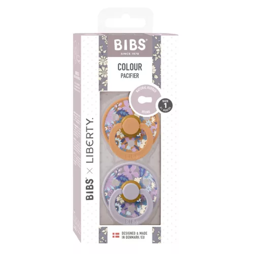 BIBS x Liberty 2-es szett Colour Cumi 0-6 hó - Nyári Virágzás Sütőtök Mix