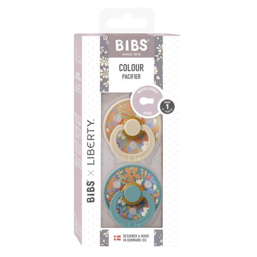BIBS x Liberty 2-es szett Colour Nyári Virágzás Vanília Mix, 0-6 hó