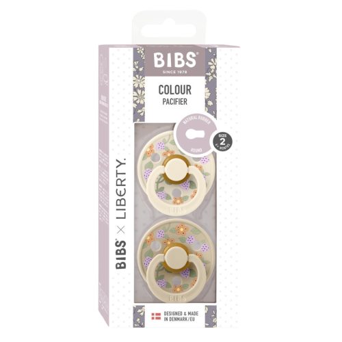 BIBS x Liberty 2-es szett Colour Szamóca Krémfehér Mix, 6-18 hó