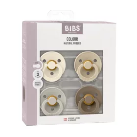   BIBS Colour Cumi 4-es szett (Krémfehér/Homok/Vanília/Tölgy) 6-18 hó