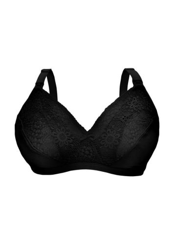 Carriwell Csipkés puha szoptatós melltartó - Fekete S